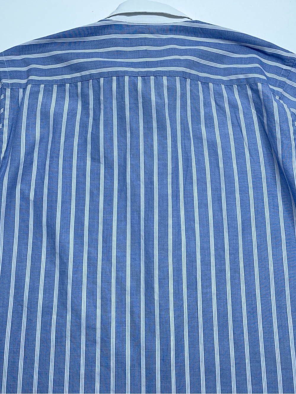 Lauren Ralph Lauren French Cuff Button Down Shirt Womens 8 Blue White Striped - Picture 12 of 13